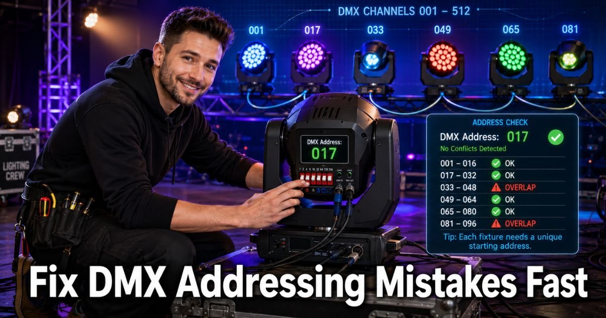 Common DMX addressing mistakes and how to avoid them