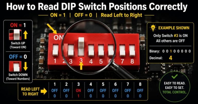 How To Read DIP Switch Positions Correctly? [Step-by-Step]